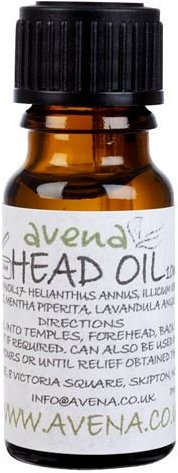 Head Oil A natural alternative to headache & migraine pills - 30ml Dropper Bottle