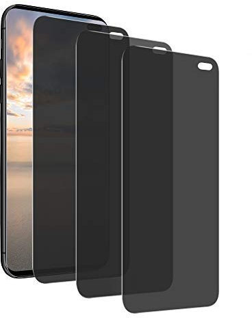 MoEvn 3 Stück Privacy Gehärtetes Glas Schutzfolie für Samsung Galaxy S10 Plus, Ultra Dünn 9H Härtegrad Folie Anti-Spion Anti-Kratzer Anti-Blasen Displayschutzfolie für Galaxy S10 Plus (6.4)