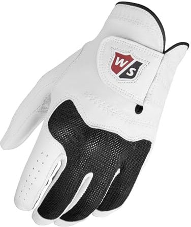 Wilson Men's Conform Golf Handschuh, White, S