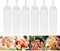 Lot de 6 bouteilles en plastique Squeeze Sauce à condiments Distributeur avec ensemble de Cap, pour maison Restaurant Ketchup, Moutarde, Mayo, huile d'olive, barbecue, sans BPA, 230 ml, Blanc.