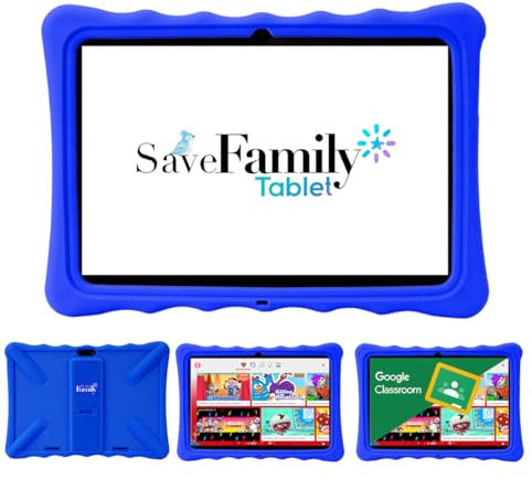Save Family Tablet Evolution 10. Tablet niños con WiFi Y Datos. Doble Control Parental, Control de Contenido, Anti-Bullying, Juegos, Módulo Montessori. Marca española. Certificada por Google