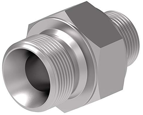 Raccord Hydraulique droit Mâle BSP pour bague BS 3/8 X Mâle BSP pour bague BS 1/2