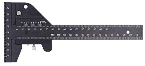 T-Typ-Schreiblineal mit gerader Regel Aluminiumlegierung Holzbearbeitungs-Messwerkzeug 0~150 mm 0,05 mm T-Regel - 150 mm