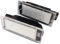 ConBlom 12V LED-Kennzeichenleuchte, 2-teilige LED-Kfz-Kennzeichenleuchte für Renault Clio Espace Twingo Megane Laguna 3W, 6000K