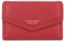 FORRICA Femmes Portefeuille Court Porte Monnaie Elégant Pochette Dames Fermeture Éclair Poche à Monnaie Porte Cartes PU Cuir Portefeuilles avec Boîte Cadeau Rouge
