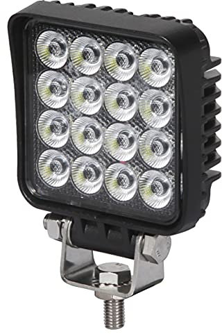 Ryme Automotive Foco de Trabajo LED con Interruptor Encendido · 16W - 1500 Lúmenes - ON/OFF · 10-30V · IP67 · Faro LED adicional Camión, Coche 4x4, Tractor
