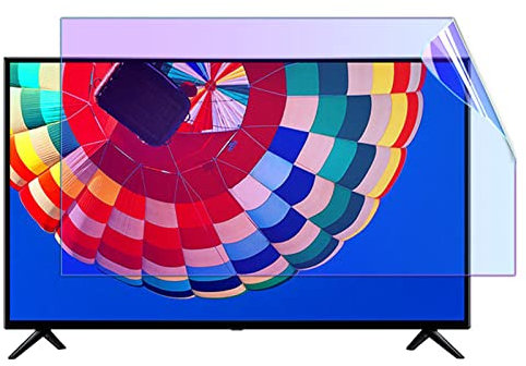 KELUNIS Anti-Blue Light TV Screen Protector, Anti-Glare Anti-Scratch Film for 32-75 Inch Monitor, Ultra-Clear Screen Protector Film, Relieve Eye Fatigue, for LCD LED,75 (1645 * 931)