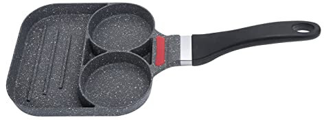 Alvinlite Bratpfanne Omelett Pfannkuchenmaschine Geteilte Omelettpfanne Frühstückspfanne Küchengeräte Pfanne