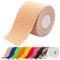 ATETEO Kinesiology Sports 5m x (2.5/3.8/5/7.5) cm Roll of Elastic Muscle Support Tape for Exercise &Injury Recovery, Skin Color, S: 5mX2.5cm