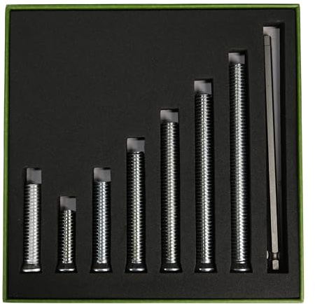 ASKA Pool-Queue-Gewichtsbolzen, 7-teiliges Master-Set für Lucasi, Spieler, PureX & Rage – inklusive 14,2 g-99,2 g Schrauben und 15,2 cm Sechskant-Werkzeug