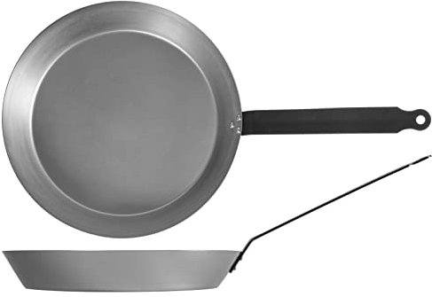 H&H Alessandro Borghese ' il lusso della semplicità' Padella Orient in Acciaio al Carbonio con Manico 30cm