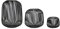 blomus Laterne Lito 3er Set | Schwarz | Größe S,M und L | 20L x 20B x 17H cm | 28L x 28B x 27H cm | 33L x 33B x 45H cm | Kerzenhalter Schwarz | Windlicht aus Edelstahl | Laterne Deko