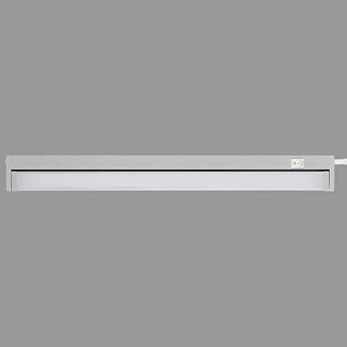 Telefunken - Led Unterbauleuchte Schwenkbar, 55,5 Cm, Küche, Led Leiste Küchenschrank, Werkstattlampe, Warmweißes Licht, 10 W, 1100 Lm, Grau