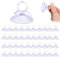 Lot de 40 Ventouses Transparentes en PVC pour Pare-Soleil De Voiture