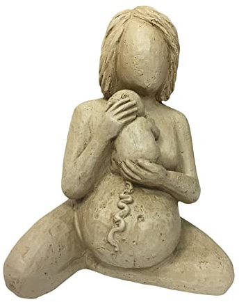 Geburtsfrau Skulptur Schwangere Frauen Figuren Statue Kunsthandwerk Geburtsfrau-Harzornamente, wasserdichte Frauen Mütter Figur für Wohnkultu