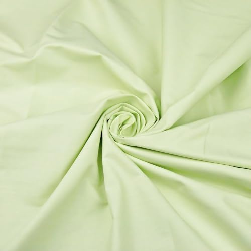 Textrend Baumwollstoff Stoffe Meterware - Stoff zum Nähen - 100% Baumwolle - Weiches Antiallergisches Material - Textilien 1x1.6m - Stoffe Meterware (Pistazie)