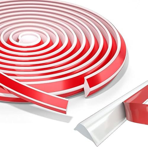 Flexible Zierleiste Selbstklebend Deckenleisten, TPE Dreieck Zierleiste Decken Und WandüBergang, Abschlussleiste Küchenarbeitsplatte, FüR Wandkanten Fliesenkanten (27mm*20mm,5m)