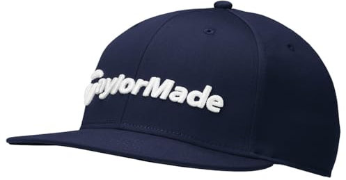 TaylorMade Unisex Everggreen Flatbill Snapback Cap 2024 Verschluss, Navy, One Size