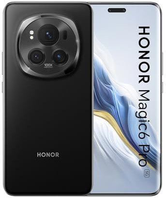 HONOR Magic6 Pro 5G 12 Go 512 Go Noir (Noir) Double SIM, 5109BBVN?MSD