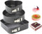 Generico Pacco da 3 Tortiere con Cerniera in Acciaio Misura Da 22/24 / 26 cm, TRIS Teglia Forno Regolabile Dolci Salate Fondo Salva Goccia, Alta Qualità Forma Quadrata Rotonda Cuore, Pack X3