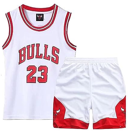 Qkydky Kinder Basketball Trikot Set - Atmungsaktiv, Leicht & Langlebig - Perfekt für Training & Spiele - Verschiedene Größen & Farben - Ideal für Jungen & Mädchen(Weiß,S,für 3-4 Jahr)