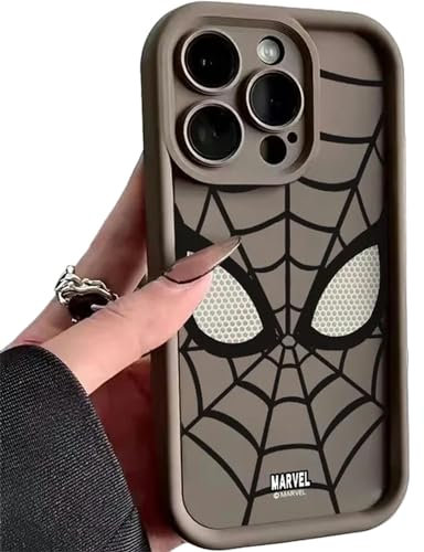 ZuoXun Schutzhülle für iPhone 15 Pro – Spider Man, einfarbig, TPU, weiche Handyhülle für iPhone 14 Pro, 15 Plus, 13 Pro Max, 12, 11