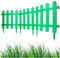 Rasenkante Gartenpalisade Kunststoff, Gartenzaun Friesenzaun Zierzaun Set 3m (10x30cm), Beeteinfassung Beetumrandung Beetbegrenzung Blumenbeet Umrandung Mähkante, Garten Deko (Grün)