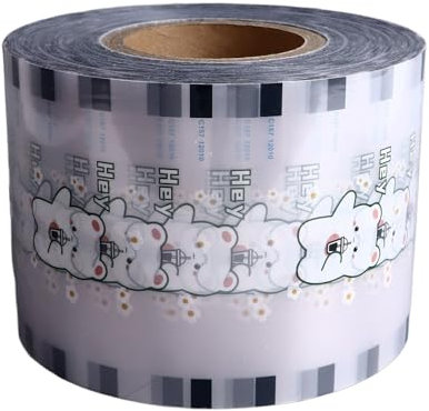 Tea Cup Sealing Film, Soybean Milk Sealing Film Cup Sealing Film Bubble Boba Milk Tea Lid Sealing Film 90-105 Mm 3000 Cups for Pp Plastic and Paper Cups