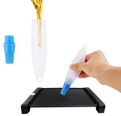 mefocou Silicone Oil Bottle Brush, BBQ/Pastry Basting Brushes, Silicone Cooking Grill Barbecue Baking Pastry Oil/Honey/Sauce Bottle Brush