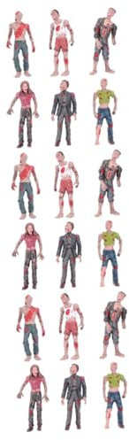 WOONEKY 18 STK Zombiepuppen Für Jungen Gruselige Spielzeuge Wandelnde Tote Puppen Zombie-miniaturen Horror-actionfiguren Halloween-Zombie-Puppe Zombies-Spielzeug Mikrospielzeug Film Bjd