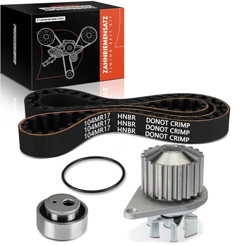 Frankberg Kit de Courroie de Distribution Pompe à eau Essence Compatible avec 306 7B N3 N5 1.1L 1994-1996 Saxo S0 S1 1.0L 1.1L 1996-2003 AX ZA- 1.0L-1.3L 1986-1997 ZX N2 1.1L 1991-1997