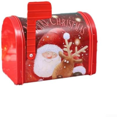 CWOQOCW Boîte aux lettres de Noël, boîte à bonbons, décorations de Noël, liste de souhaits pour l'extérieur, la maison, la salle de classe (A)