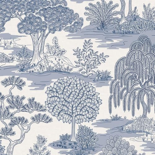 Fine Decor FD43443 Zen Wallpaper, Blue
