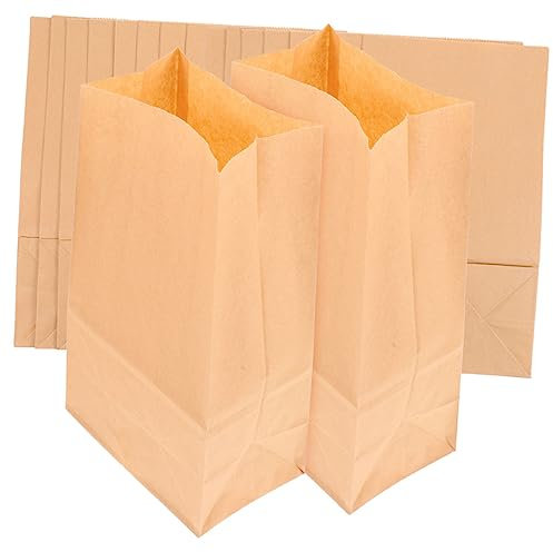 MAGICLULU Lot de 20 De Rangement en Papier Réutilisables Et Étanches pour Biscuits Bonbons Légumes Collations Sandwichs Déjeuner Maison Bureau