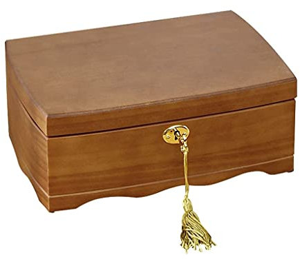 XFZJCHAP Schmuckkästchen, Massivholz-Schmuckkästchen, Retro-Schmuckkästchen, chinesischer Stil, Ohrringe, Ohrringe, Halskette, High-End-Uhr, Hand, Schmuck, Aufbewahrungsbox, Schmuck-Organizer