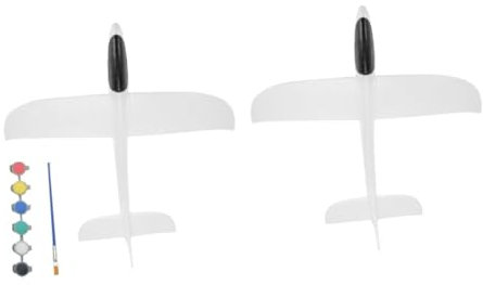 LALADEFIEE Werfen Segelflugzeug Spielzeug für Kinder Weiß Schaum Flugzeuge Set Pull Back Flugzeug Spielzeug