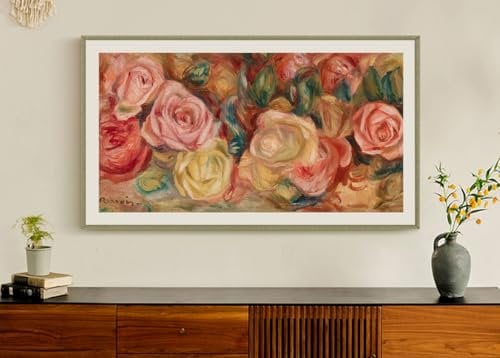 Metal Bezel For Samsung The Frame TV, Available In 43 Inch To 85 Inch For The Frame TV Models 2021 – 2024 (Sahara Sand, 50)