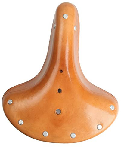 BESPORTBLE Rindsleder-Mountainbike-Sattel Verdickter Retro-fahrradsitz Langlebiges Reitsitzkissen Für Outdoor-benutzung