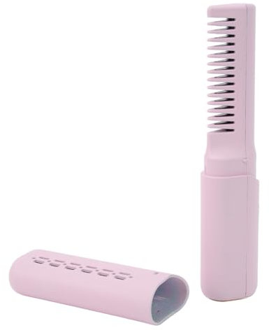 Bonbela Wiederaufladbarer Mini-Haarglätter, 3 Einstellbare Temperaturen, 2000 MAh, Anti-Verbrühung, Typ C, Kabelloser Haarglätter für Alle Haartypen (Lila)