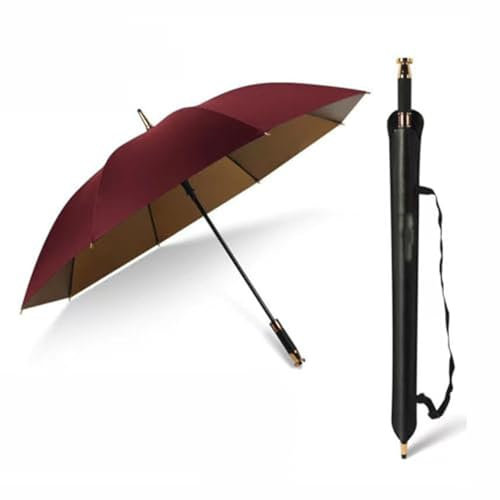 JABBNGD Auto Umbrellas, für VW Polo MK6 AW GTI 2018-2024 Tragbarer Regenschirm Auto-Luxus-Regenschirm Faltbar Umbrellas Vollautomatischer Umbrellas,C