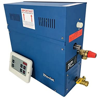 Generatore di vapore, di doccia for generatore di vapore in acciaio inossidabile commerciale Spa Bagno di sauna 6KW Generatore di vapore sauna per la doccia in casa