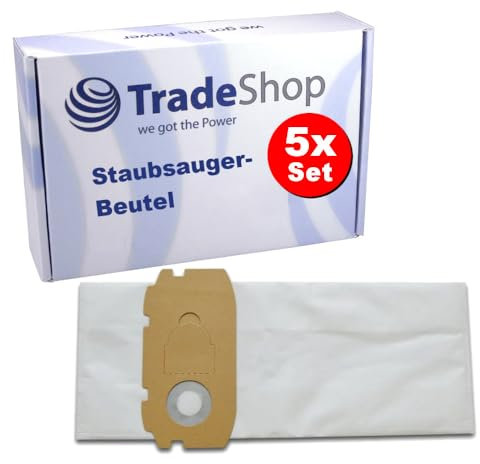 5x Trade-Shop Vlies Staubsaugerbeutel/Filtersäcke kompatibel mit Festool FIS-CTL Mini, FIS-CT Mini, CTL/CT mini/midi (bis Baujahr 2018)