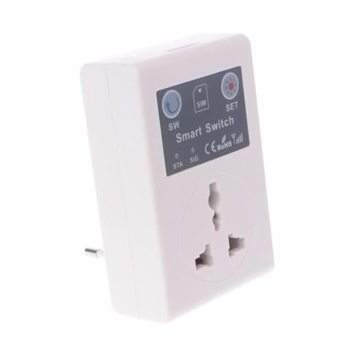 Malloy Control Remoto InaláMbrico RC para TeléFono de la UE, Interruptor Inteligente, Enchufe GSM, Enchufe de AlimentacióN, Enchufe Remoto