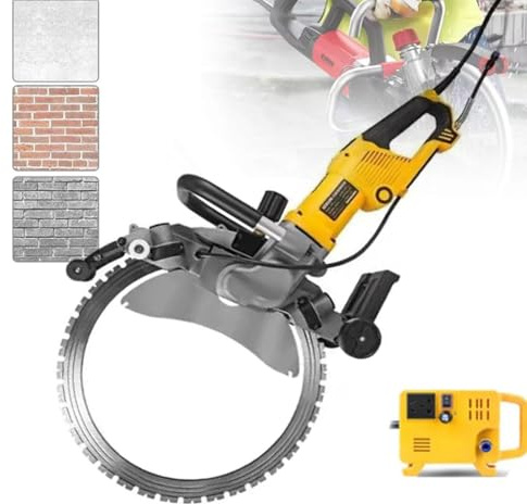 Upgraded Toroidal Concrete Cutter Saw, Pure Copper Motor, 90° No-Dead-Angle Cutting, Dust-Free Water Pump & Blade Kit, Concrete Ring Saw for Granite/Concrete/Marble,AC8500