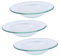 Vaguelly Coupelle de Remplacement en Verre pour Chauffe-Cire Lot de 3 Petit Plateau pour Huiles Essentielles Compatible Chauffe-Bougie et Parfum Accessoire Pratique pour