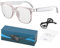 mivceklw Smart Glasses, Eyewear, Music Playback Wearable Supports 144 Languages Real Time Communication Hands Open Control Noise Reduction Built in Speakers for Travel Work Meetings Outdoor Use