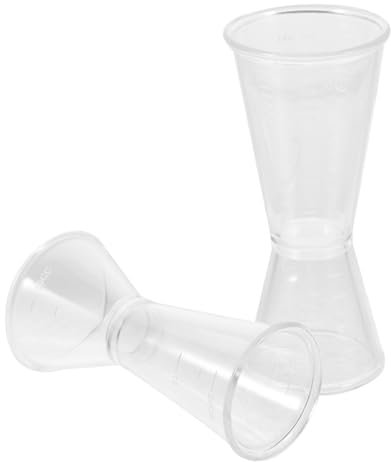 Holibanna Jigger para Cócteles Doble Cara 10-20cc y 20-40cc Medidor de Resina Herramienta de Medición Precisa para Barman para Mezclas de Bebidas Accesorios de Bar