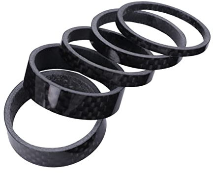 ifundom 1Satz Teiliges Carbonfaser Vorbau Abstandshalter für Fahrräder Spacer Kit für Optimale Lenkeranpassung und Langlebig für Mountainbikes und Gravel