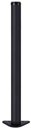 MWAHJU Stützsäule for Barthekenfuß, Verstellbarer Computertischfuß aus Edelstahl, Barschrankfuß Aluminiumlegierung FüR Couchtisch Esstisch(Black,70cm)