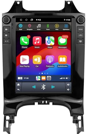 Ossuret Autoradio pour Peugeot 3008 2010-2017(Climatisation Automatique), 9.7 Pouces Android 14 écran Tactile 2+32 Go Navigation GPS avec Carplay Android Auto Bluetooth DSP FM